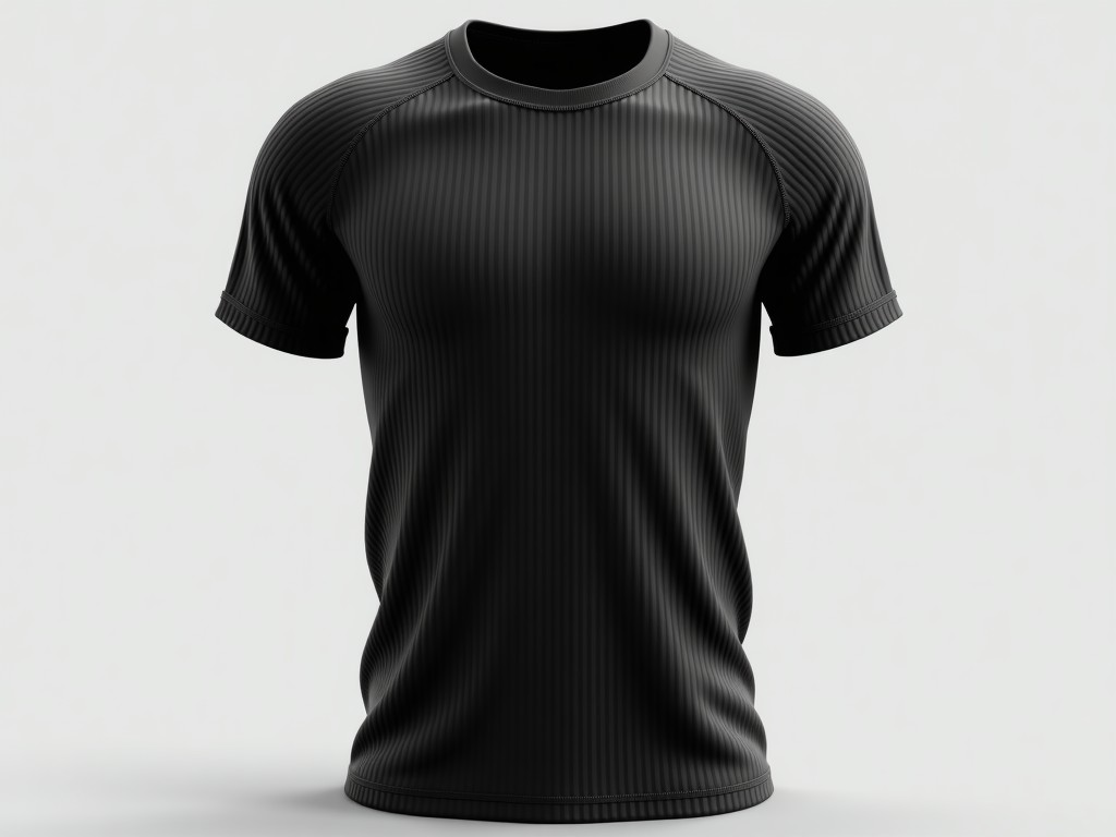 China custom ribbed texture short-sleeve sportswear manufacturer