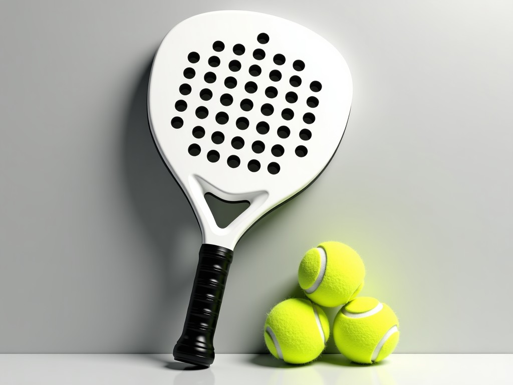 direct factory white padel racket and balls exporter