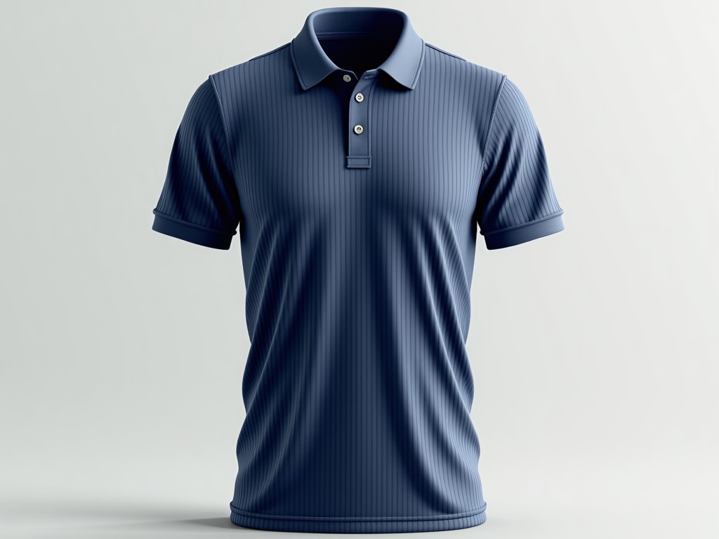 wholesale vertical ribbed texture polo shirt sportswear price